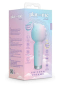 Play With Me Unicorn Dreams Silicone Rechargeable Vibrator - Blue/Green