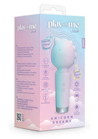 Play With Me Unicorn Dreams Silicone Rechargeable Vibrator - Blue/Green