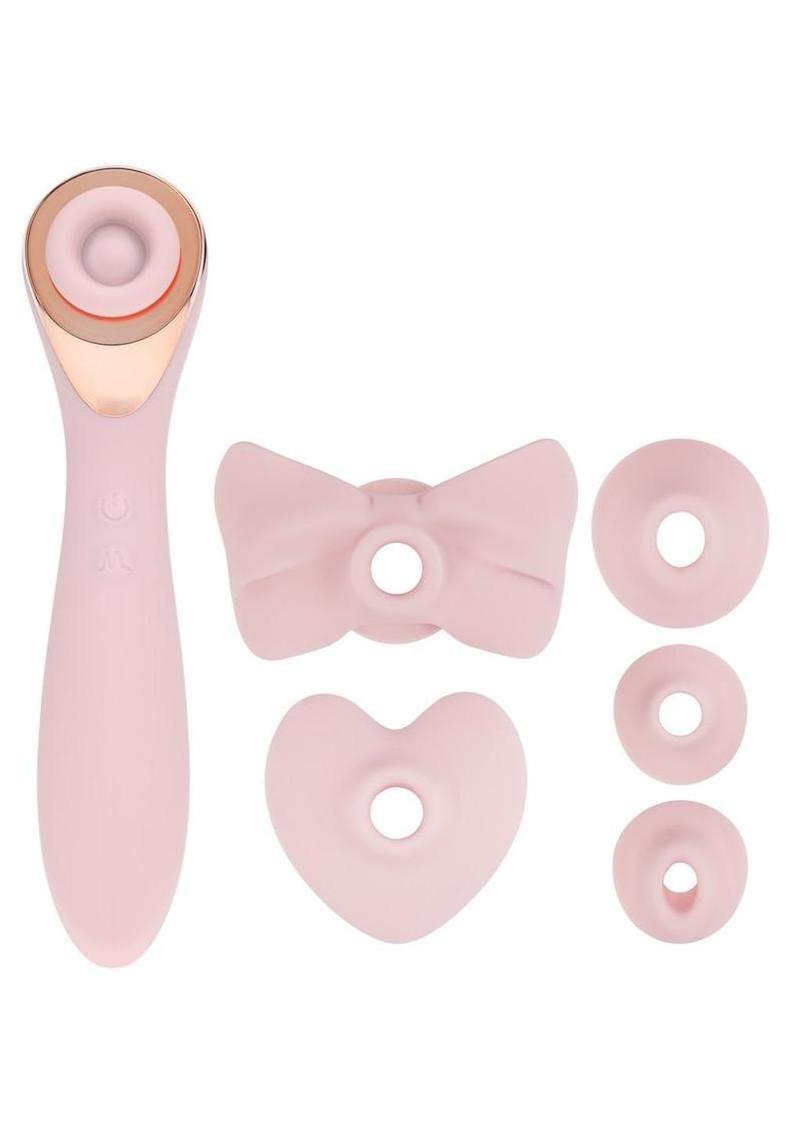 Loveline Darling AirTapTech 10 Function Silicone Rechargeable Vibrator - Pink