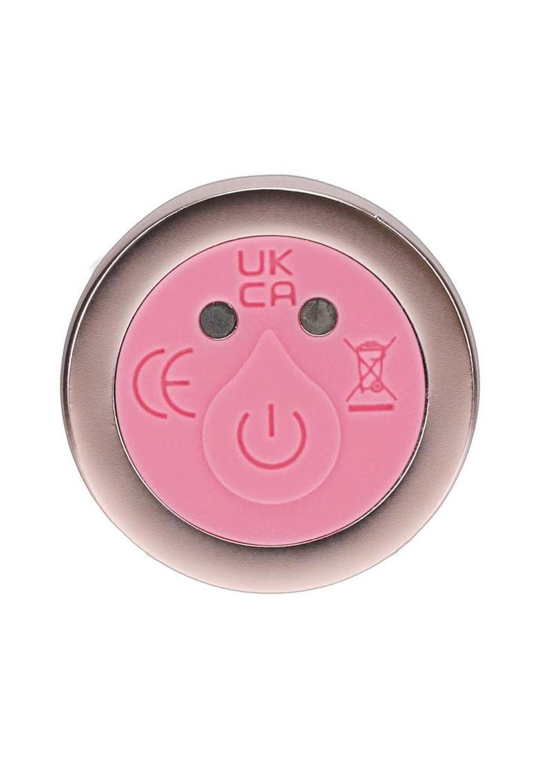 Loveline Aurora 10 Function Rechargeable Glass G-Spot Vibrator 6.3in - Pink