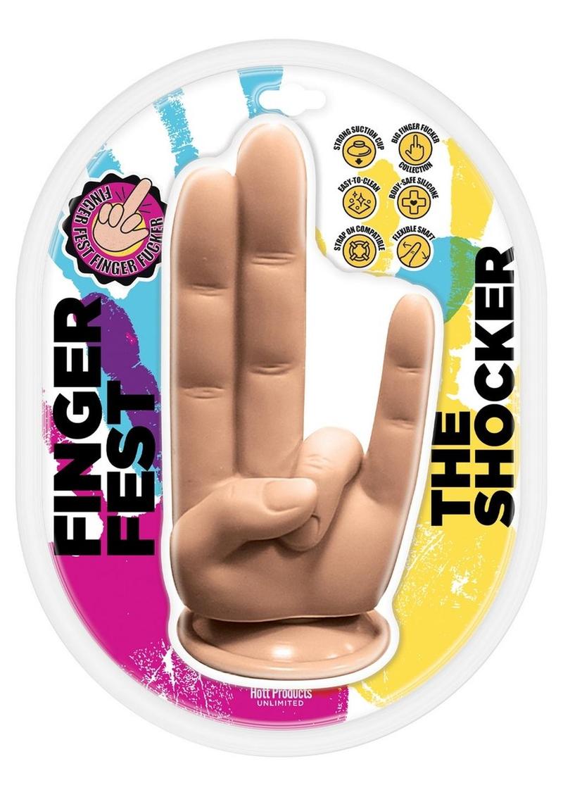 Finger Fest The Shocker Silicone Dildo - Vanilla