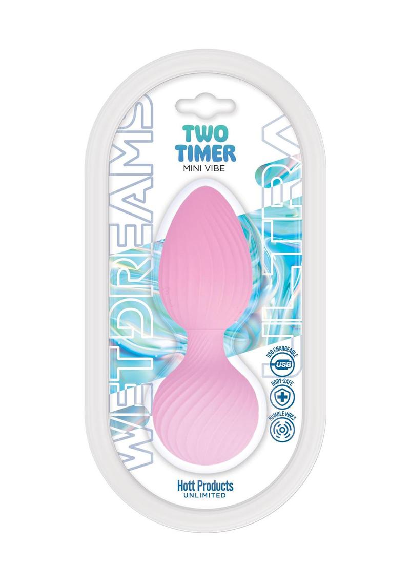 Wet Dreams Two Timer Rechargeable Silicone Pleasure Ball - Pink