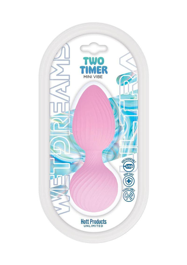 Wet Dreams Two Timer Rechargeable Silicone Pleasure Ball - Pink