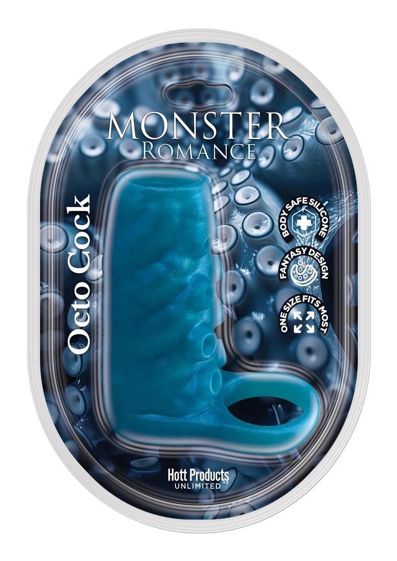 Monster Romance Octo Silicone Penis Sleeve - Blue