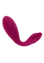 Cherry Pose Rechargeable Silicone Posable Vibrator with Remote - Red