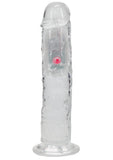 RealRock Rechargeable Dildo with Remote Control 8in - Clear