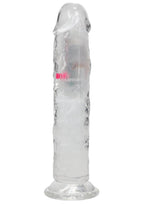 RealRock Rechargeable Dildo with Remote Control 7in - Clear