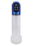 Pumped Engage 6 Function Automatic Rechargeable Penis Pump - Metallic Blue