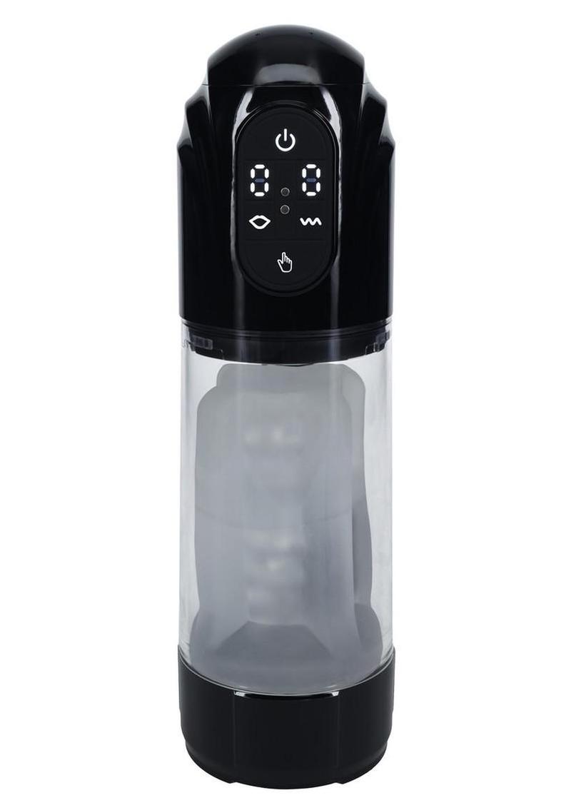 Pumped TechnoThrust 10 Function Rechargeable Automatic Masturbator - Black