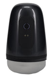 Pumped Vibrobator Pressure Suction 9 Function Vibrating Rechargeable Masturbator - Gun Metal