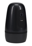 Pumped Vibrobator Pressure Suction 9 Function Vibrating Rechargeable Masturbator - Gun Metal