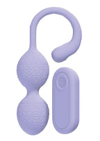 Loveline PelviFit Beads 10 Function Vibrating Rechargeable Silicone Kegel Vibe with Remote Control - Lavender