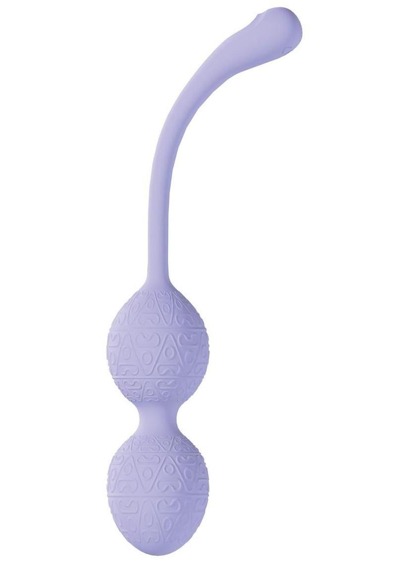 Loveline PelviFit Beads 10 Function Vibrating Rechargeable Silicone Kegel Vibe with Remote Control - Lavender