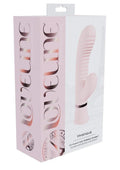Loveline Mystique 10 Function Rechargeable Silicone Ribbed Rabbit - Pink