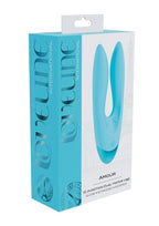 Loveline Amour 10 Function Rechargeable Silicone Vibrator - Blue