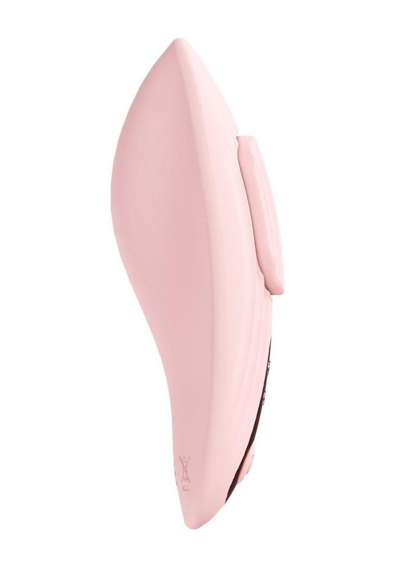 Loveline Celeste Rechargeable Silicone Panty Vibe with Remote - Pink