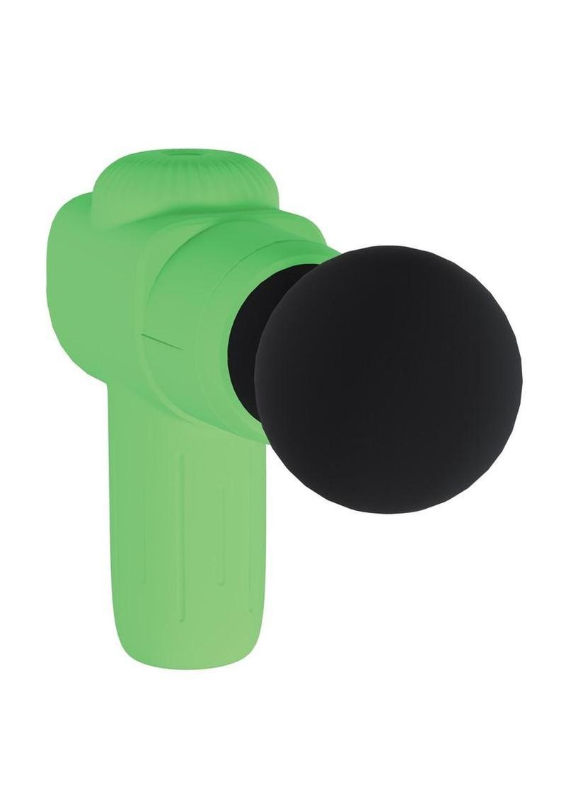 Loveline MicroBoost 10 Function Vibrating Rechargeable Silicone Massasger- Green