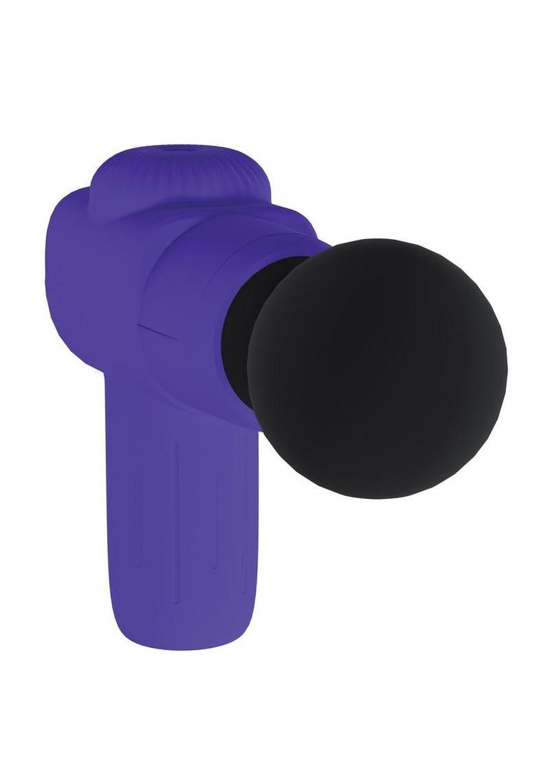 Loveline MicroBoost 10 Function Vibrating Rechargeable Silicone Massager- Purple