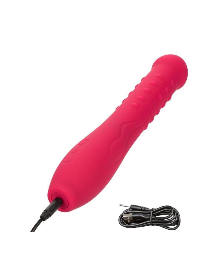 Turbo Glide Sensation Rechargeable Silicone Massager - Pink