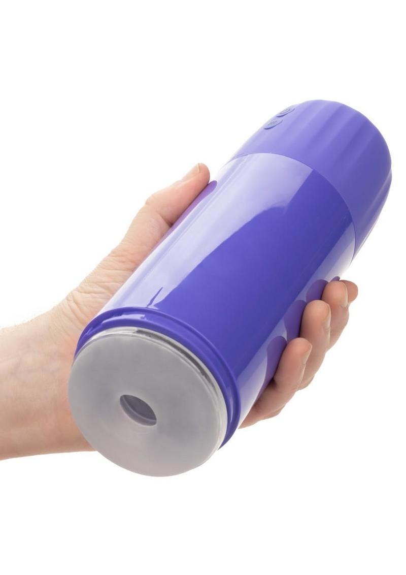 CalExotics Connect Rechargeable Stroker with Vibration and Suction - Purple