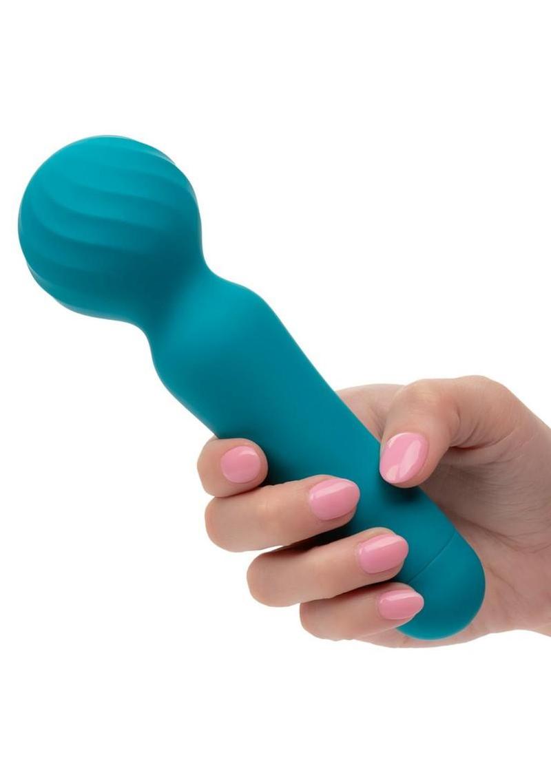 Couture Collection Rumble Rechargeable Silicone Wand - Blue
