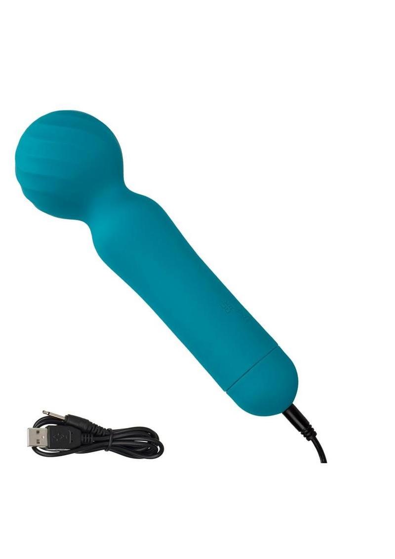 Couture Collection Rumble Rechargeable Silicone Wand - Blue