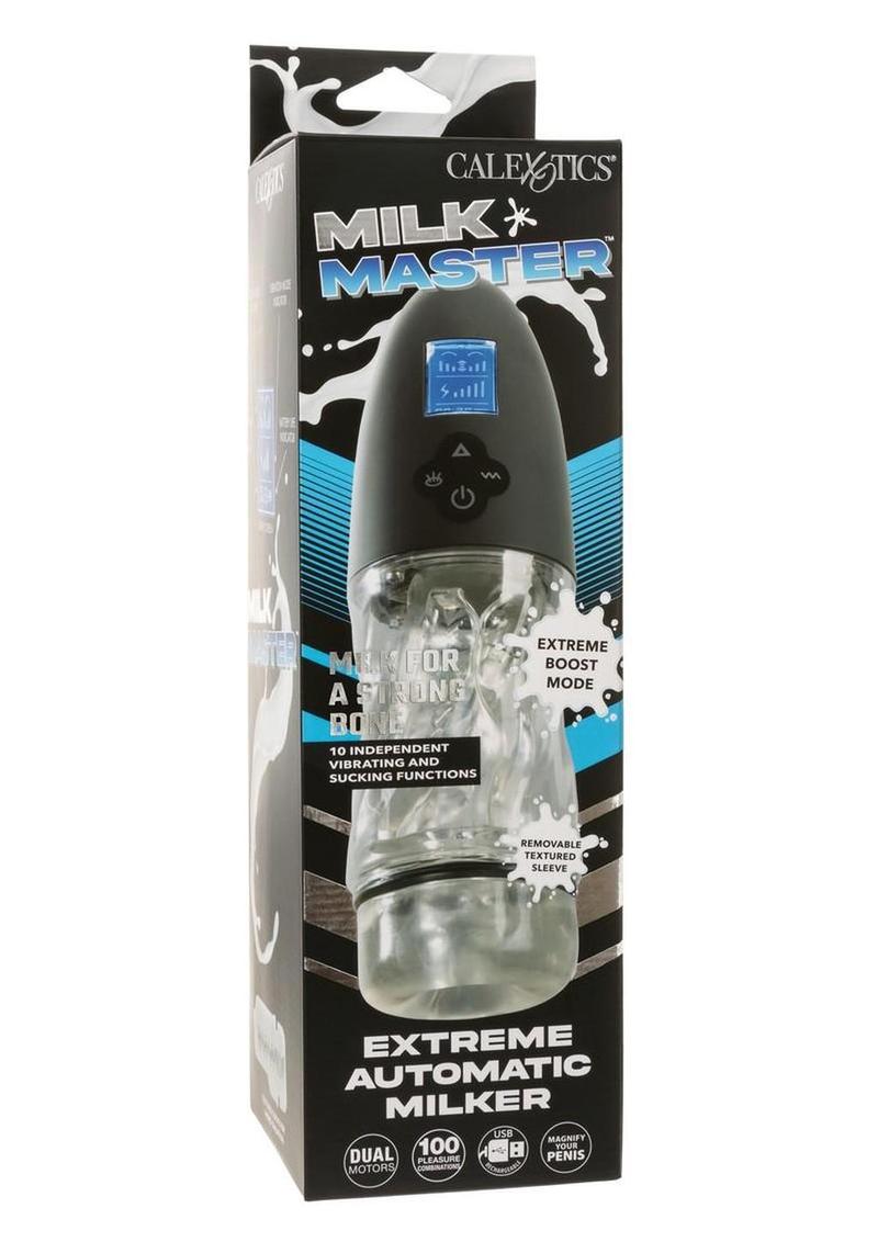 Milk Master Extreme Automatic Milker Rechargeable Stroker - Black