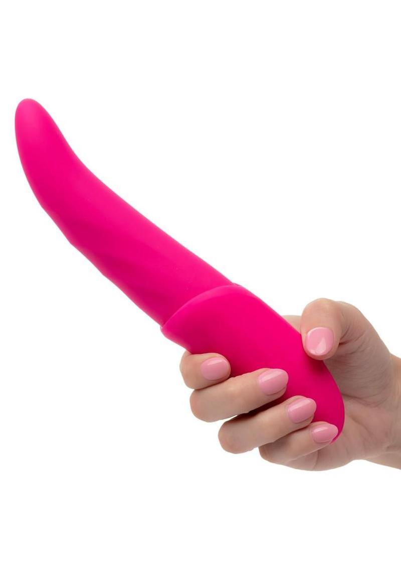 Couture Collection Gyrating Flicker Rechargeable Silicone Vibrator - Pink