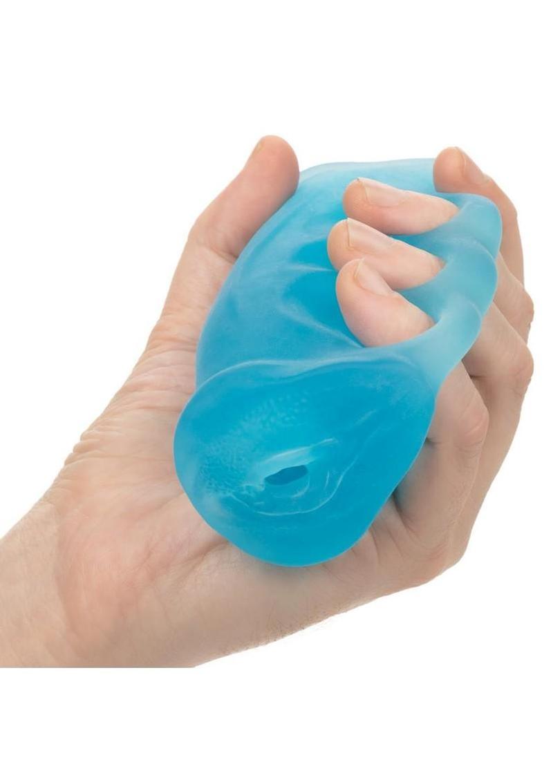 Pop Sock Grip N Stroke Masturbator - Small - Blue