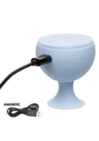 Posh Touch Me Rechargeable Silicone Vibrator - Blue