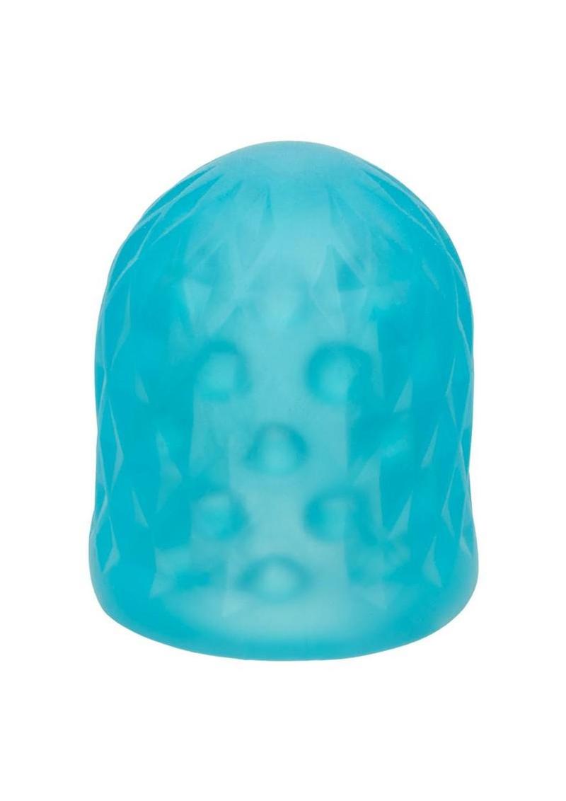 Pop Sock Tickler Reversible Textured Stroker - Blue