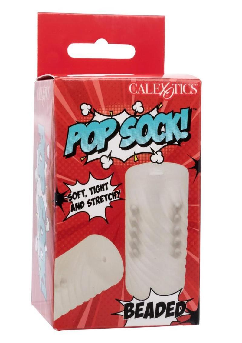 Pop Sock Beaded Stroker - Clear