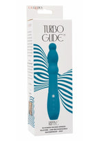 Turbo Glide Ripple Rechargeable Silicone Massager - Blue