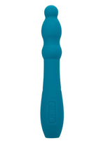 Turbo Glide Ripple Rechargeable Silicone Massager - Blue