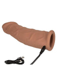Performance Maxx Rechargeable Silicone Vibrating Extension 7in - Caramel
