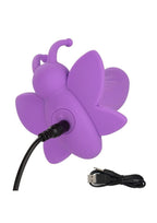 First Time Rotating Venus Butterfly Rechargeable Silicone Stimulator - Purple