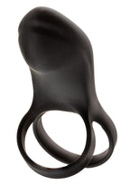 Closer Intimate Rechargeable Ring Feel Silicone Cock Ring - Black