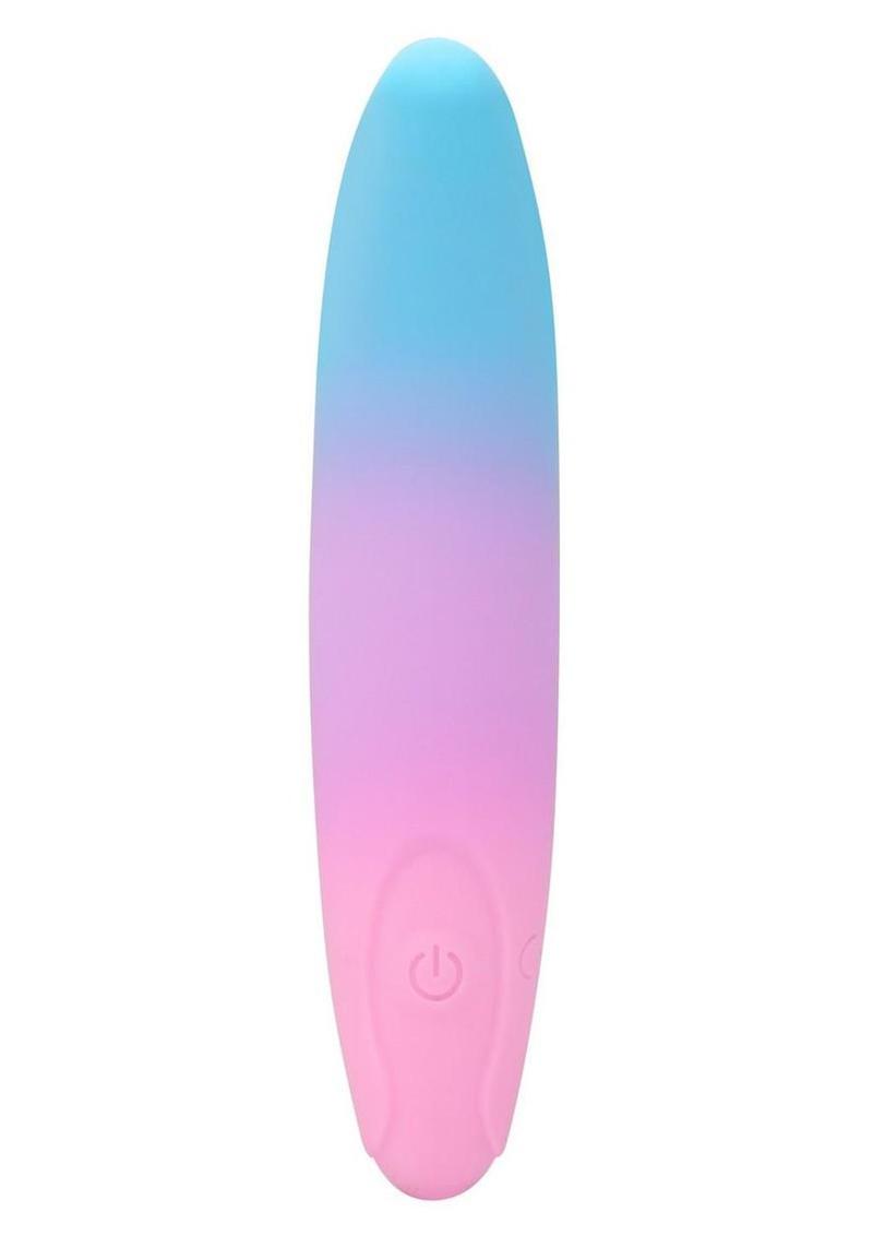 Play With Me Dolphin Kisses Rechargeable Silicone G-Spot Bullet Vibrator - Multicolor