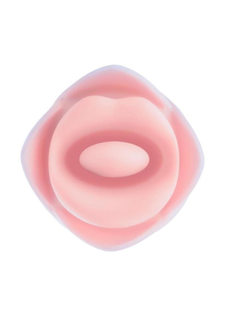 Blush Collection Kissing Rose Rechargeable Silicone Clitoral Stimulator - Pink