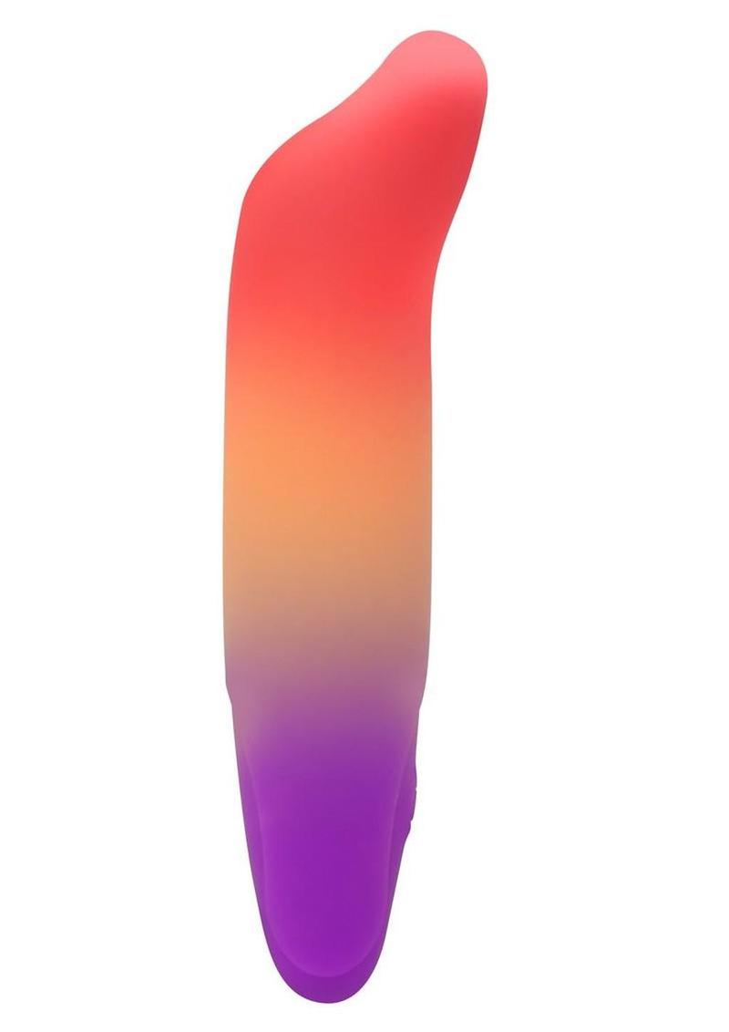 Play With Me Dolphin Dreams Rechargeable Silicone G-Spot Bullet Vibrator - Multicolor