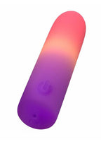Play With Me Cotton Candy Rechargeable Silicone Bullet - Multicolor