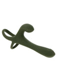 Zero Tolerance Strap, Tap & Go Rechargeable Silicone Strapless Strap-On - Green