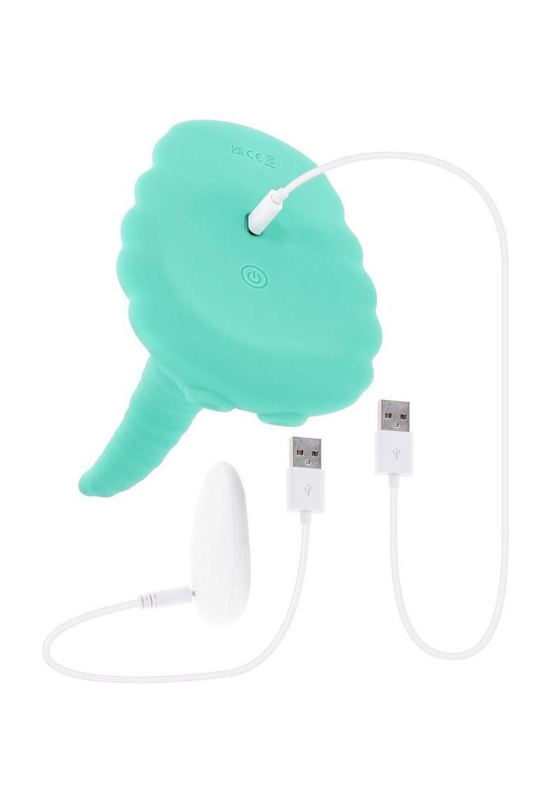 Tentacle Grinder Rechargeable Silicone Vibrator - Teal