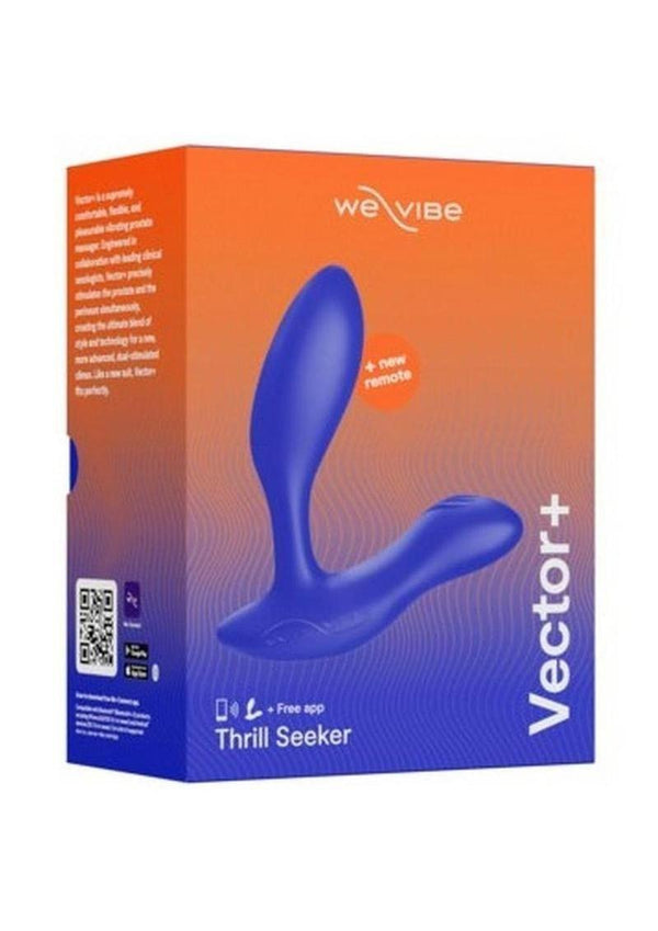 We-Vibe Vector+ Vibrating Prostate Massager - Royal Blue