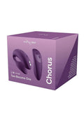 We-Vibe Chorus Rechargeable Couples Vibrator with Squeeze Remote Control - Purple