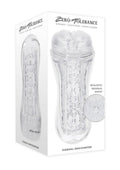 Zero Tolerance Casual Encounter Beaded Pussy Stroker with Vibrating C-Ring - Clear