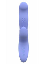 Blush Collection Simone Rechargeable Silicone Tapping Rabbit Vibrator - Blue