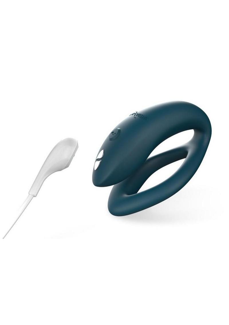We-Vibe Sync O Rechargeable Silicone Couples Vibrator with Remote Control - Velvet Green