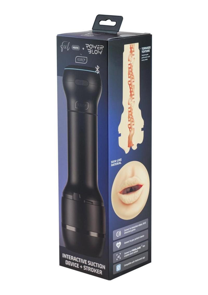 Kiiroo Powerblow & Feel Mouth Stroker Kit - Mouth - Black