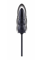 Size Up Ripple Inflatable Silicone Anal Probe 5.5in - Black